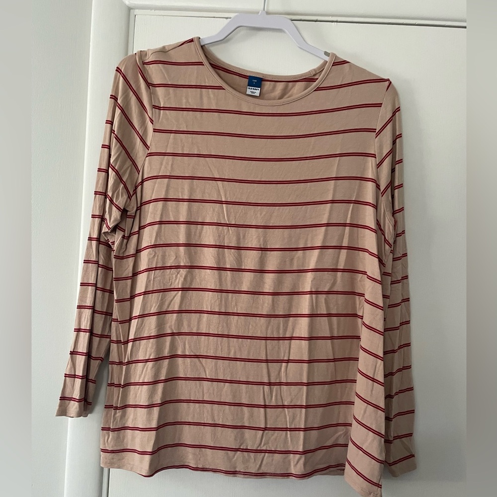 Old Navy Luxe 3/4 Striped Tee